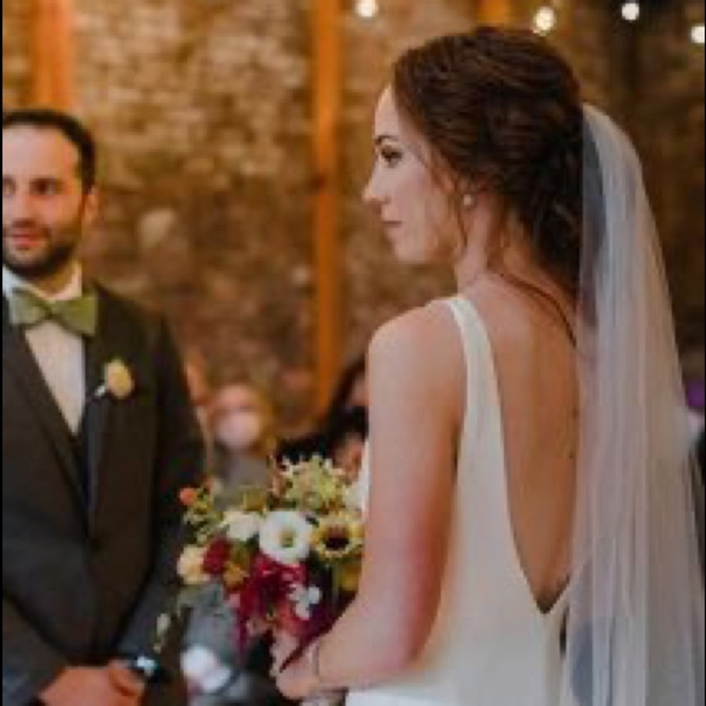 Ivory Chapel Length Wedding Veil